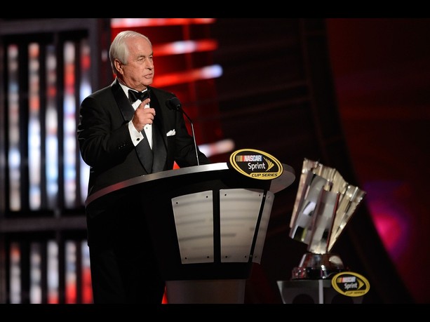 NASCAR Sprint Cup Series Champion Team Owner Roger Penske speaks during the NASCAR Sprint Cup Series Champion's Awards Ceremony at the Wynn Las Vegas on November 30, 2012 