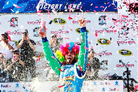 Jimmie Johnson followed up his All-Star win by taking the checkered flag in the 
