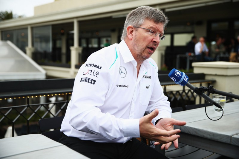 Mercedes GP Team Principal Ross Brawn talks to the media at an event near St Kilda beach during previews to the Australian Formula One Grand Prix on March 14, 2013 in Melbourne, Australia.