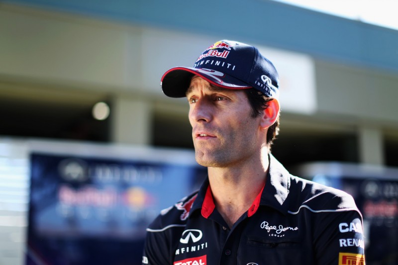 Mark Webber of Australia and Infiniti Red Bull Racing is interviewed in the paddock during previews to the Australian Formula One Grand Prix at the Albert Park Circuit on March 14, 2013 in Melbourne, Australia.