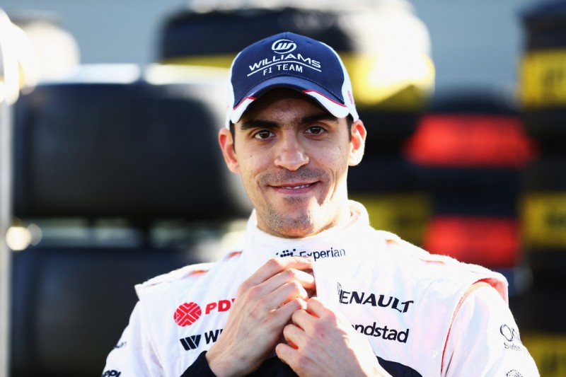 Pastor Maldonado of Venezuela and Williams is interviewed by the media during previews to the Australian Formula One Grand Prix at the Albert Park Circuit on March 14, 2013 in Melbourne, Australia.