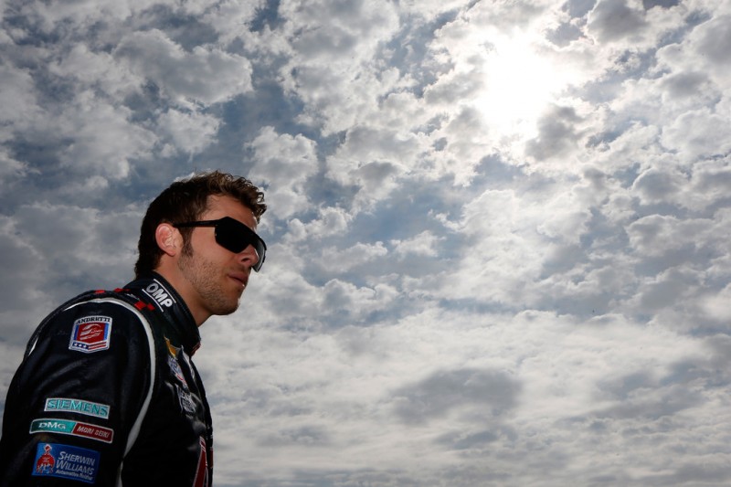 Marco Andretti, driver of the #25 RC Cola Andretti Autosport Dallara Chevrolet looks on prior to practice for the IZOD IndyCar Series Honda Grand Prix of St Petersburg on March 22, 2013 in St Petersburg, Florida.