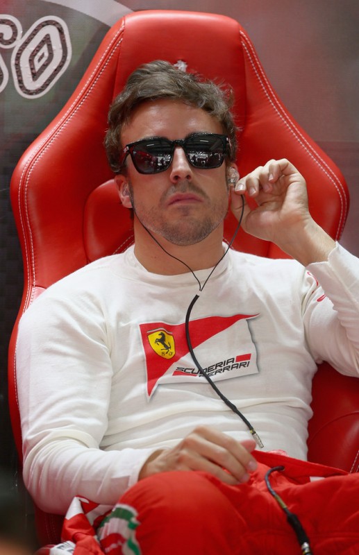 Fernando Alonso of Spain and Ferrari prepares to drive during the final practice session prior to qualifying for the Malaysian Formula One Grand Prix at the Sepang Circuit on March 23, 2013 in Kuala Lumpur, Malaysia.
