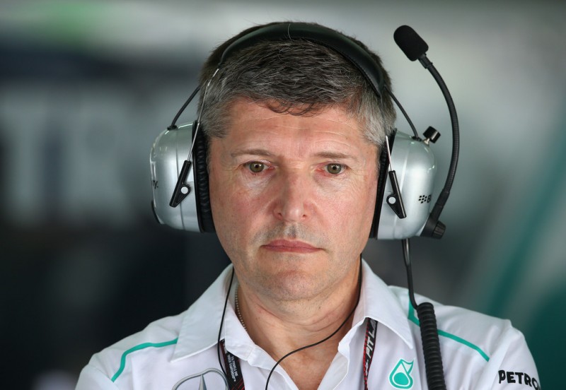 Nick Fry the Chief Executive Officer of Mercedes GP watches the timing screens during the final practice session prior to qualifying for the Malaysian Formula One Grand Prix at the Sepang Circuit on March 23, 2013 in Kuala Lumpur, Malaysia. 