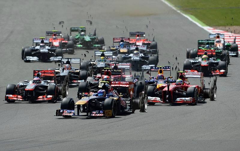 Pirelli tyres blowouts in British Grand Prix.
