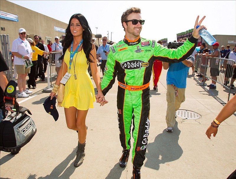 Indy 500 Driver James Hinchcliffe has been hanging out with Miss Sydney Australia