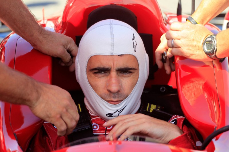 Dario Franchitti of Scotland, driver of the #10 Target Chip Ganassi Racing Honda sits in his car prior to practice for the IZOD INDYCAR Series Honda Indy Toronto on July 12, 2013 in Toronto, Canada. 