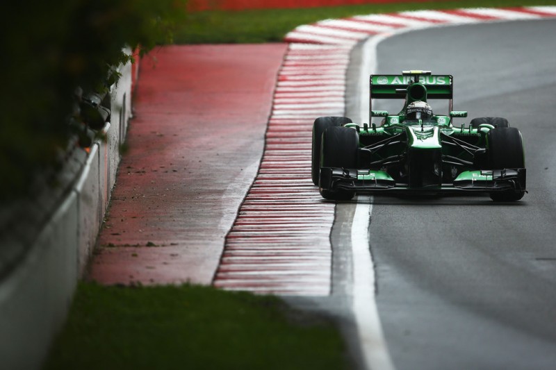 Giedo van der Garde of the Netherlands and Caterham drives during qualifying for the Canadian Formula One Grand Prix at the Circuit Gilles Villeneuve on June 8, 2013 in Montreal, Canada. 