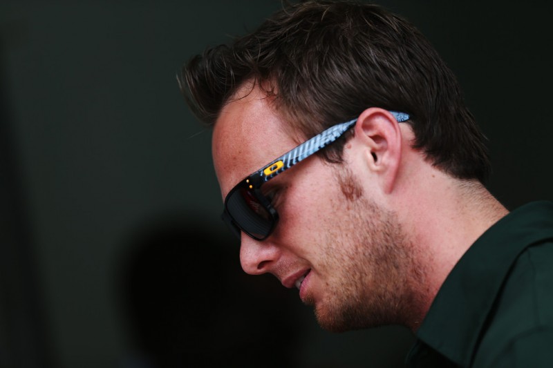Giedo van der Garde of the Netherlands and Caterham attends the drivers parade before the Bahrain Formula One Grand Prix at the Bahrain International Circuit on April 21, 2013 in Sakhir, Bahrain. 