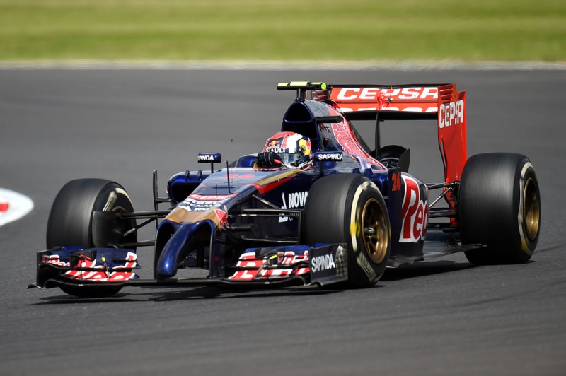 Daniil Kvyat of Russia and Scuderia Toro Rosso during the British Formula One Grand Prix at Silverstone Circuit on July 6, 2014 in Northampton, United Kingdom. 