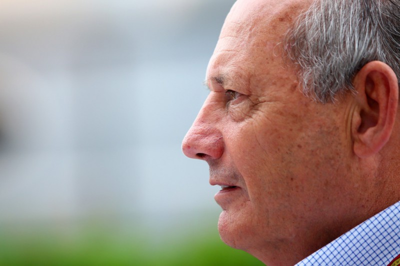 Chairman and Chief Executive Officer of McLaren Group Ron Dennis looks on in the paddock during final practice ahead of the Singapore Formula One Grand Prix at Marina Bay Street on September 20, 2014 in Singapore, Singapore. 