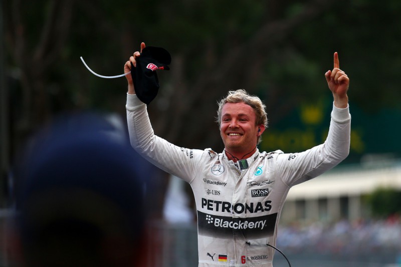 Nico Rosberg of Germany and Mercedes GP celebrates in Parc Ferme after winning the Monaco Formula One Grand Prix at Circuit de Monaco on May 24, 2015 in Monte-Carlo, Monaco. Nico Rosberg of Germany and Mercedes GP celebrates in Parc Ferme after winning the Monaco Formula One Grand Prix at Circuit de Monaco on May 24, 2015 in Monte-Carlo, Monaco.