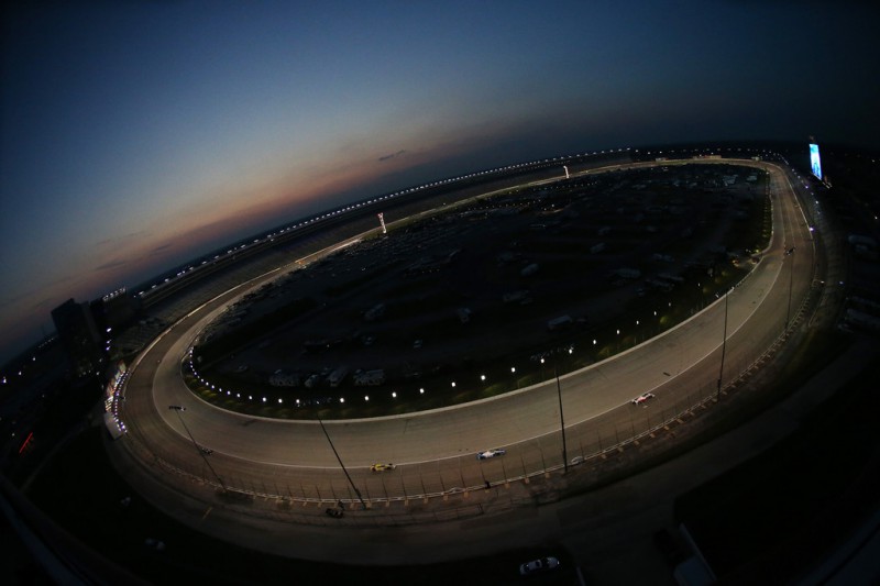 Cars race during the Verizon IndyCar Series Firestone 600 at Texas Motor Speedway on June 6, 2015 in Fort Worth, Texas. 