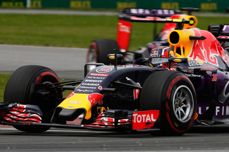 Daniil Kvyat of Russia and Infiniti Red Bull Racing drives during the Canadian Formula One Grand Prix at Circuit Gilles Villeneuve on June 7, 2015 in Montreal, Canada. 