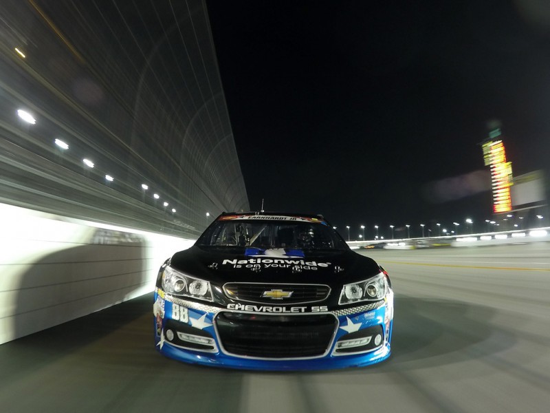 Dale Earnhardt Jr., driver of the #88 Nationwide Stars and Stripes Chevrolet, leads the field prior to the start of the NASCAR Sprint Cup Series Coke Zero 400 Powered by Coca-Cola at Daytona International Speedway on July 5, 2015 in Daytona Beach, Florida. Dale Earnhardt Jr., driver of the #88 Nationwide Stars and Stripes Chevrolet, leads the field prior to the start of the NASCAR Sprint Cup Series Coke Zero 400 Powered by Coca-Cola at Daytona International Speedway on July 5, 2015 in Daytona Beach, Florida.