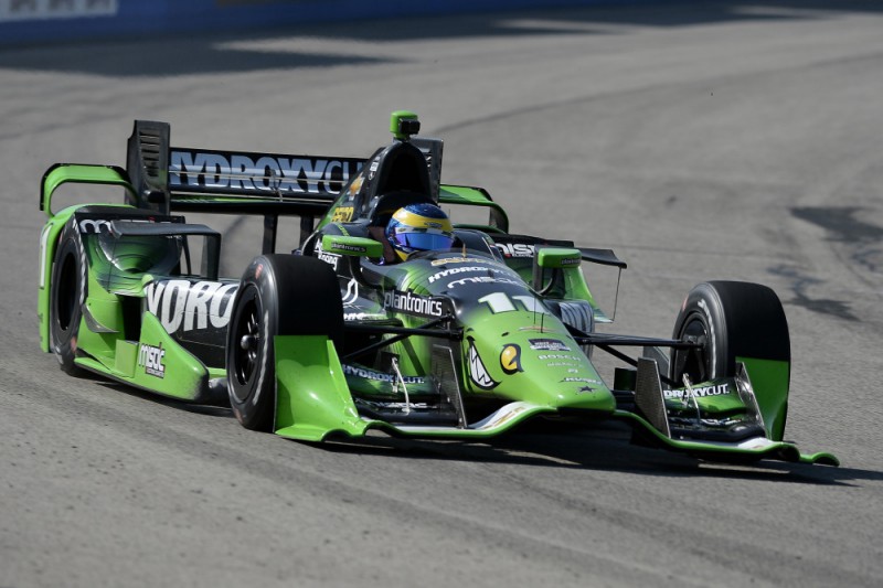 2015 ABC Supply Wisconsin 250 IndyCar Race WInner Sebastien Bourdais.