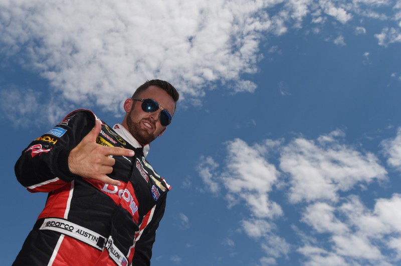 Austin Dillon, driver of the #3 Dow Chevrolet, is introduced prior to the NASCAR Sprint Cup Series 5-Hour ENERGY 301 at New Hampshire Motor Speedway on July 19, 2015 in Loudon, New Hampshire. Austin Dillon, driver of the #3 Dow Chevrolet, is introduced prior to the NASCAR Sprint Cup Series 5-Hour ENERGY 301 at New Hampshire Motor Speedway on July 19, 2015 in Loudon, New Hampshire.