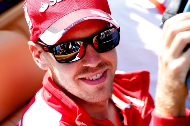 Sebastian Vettel of Germany and Ferrari takes part in the drivers' paradse before the Formula One Grand Prix of Belgium at Circuit de Spa-Francorchamps on August 23, 2015 in Spa, Belgium. Sebastian Vettel of Germany and Ferrari takes part in the drivers' paradse before the Formula One Grand Prix of Belgium at Circuit de Spa-Francorchamps on August 23, 2015 in Spa, Belgium.