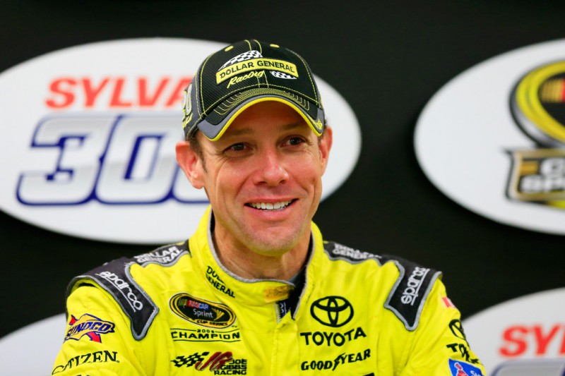 Matt Kenseth, driver of the #20 Dollar General Toyota, speaks at a press conferece following the NASCAR Sprint Cup Series SYLVANIA 300 at New Hampshire Motor Speedway on September 27, 2015 in Loudon, New Hampshire. Matt Kenseth, driver of the #20 Dollar General Toyota, speaks at a press conferece following the NASCAR Sprint Cup Series SYLVANIA 300 at New Hampshire Motor Speedway on September 27, 2015 in Loudon, New Hampshire.