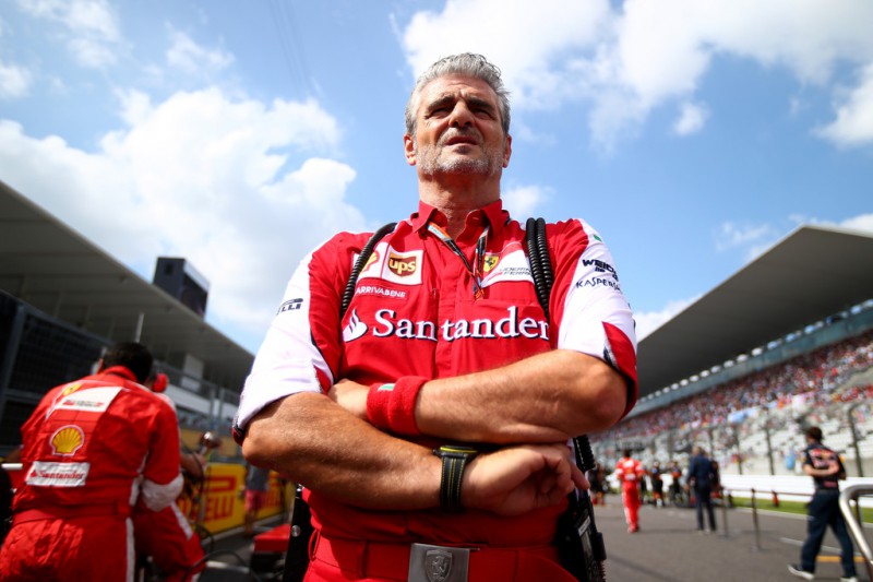 Ferrari Team Principal Maurizio Arrivabene looks on as he stands on the grid before the Formula One Grand Prix of Japan at Suzuka Circuit on September 27, 2015 in Suzuka, Japan. Ferrari Team Principal Maurizio Arrivabene looks on as he stands on the grid before the Formula One Grand Prix of Japan at Suzuka Circuit on September 27, 2015 in Suzuka, Japan.