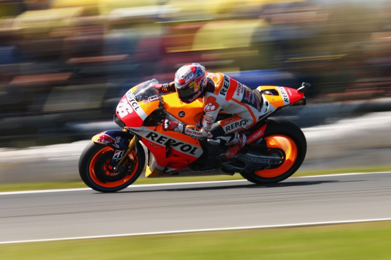 Dani Pedrosa of Spain and Repsol Honda rides during warm up ahead of the 2015 MotoGP of Australia at Phillip Island Grand Prix Circuit on October 18, 2015 in Phillip Island, Australia. Dani Pedrosa of Spain and Repsol Honda rides during warm up ahead of the 2015 MotoGP of Australia at Phillip Island Grand Prix Circuit on October 18, 2015 in Phillip Island, Australia.