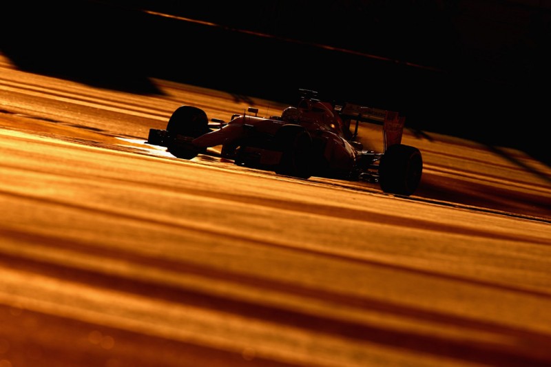 Sebastian Vettel of Germany and Ferrari drives during a reconnaissance lap before the Abu Dhabi Formula One Grand Prix at Yas Marina Circuit on November 29, 2015 in Abu Dhabi, United Arab Emirates. Sebastian Vettel of Germany and Ferrari drives during a reconnaissance lap before the Abu Dhabi Formula One Grand Prix at Yas Marina Circuit on November 29, 2015 in Abu Dhabi, United Arab Emirates.