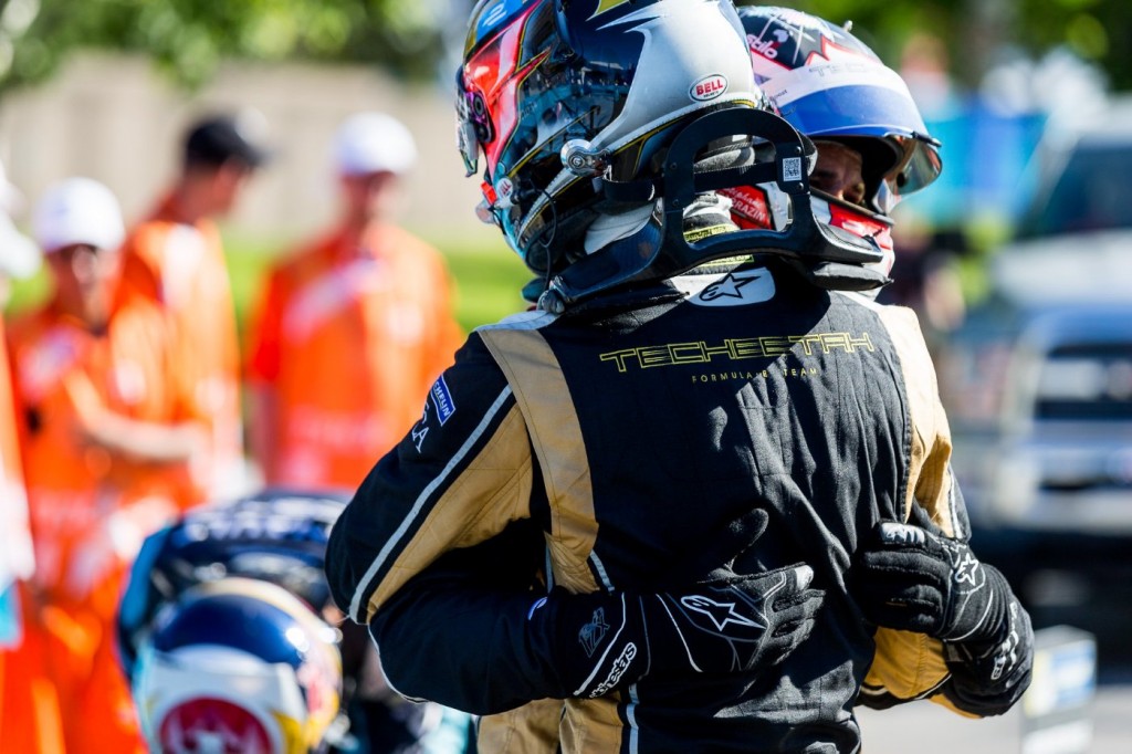 What a win for Jean-Eric Vergne and the entire TecheetahFE team. A great way to close out their first season. What a win for Jean-Eric Vergne and the entire TecheetahFE team. A great way to close out their first season.