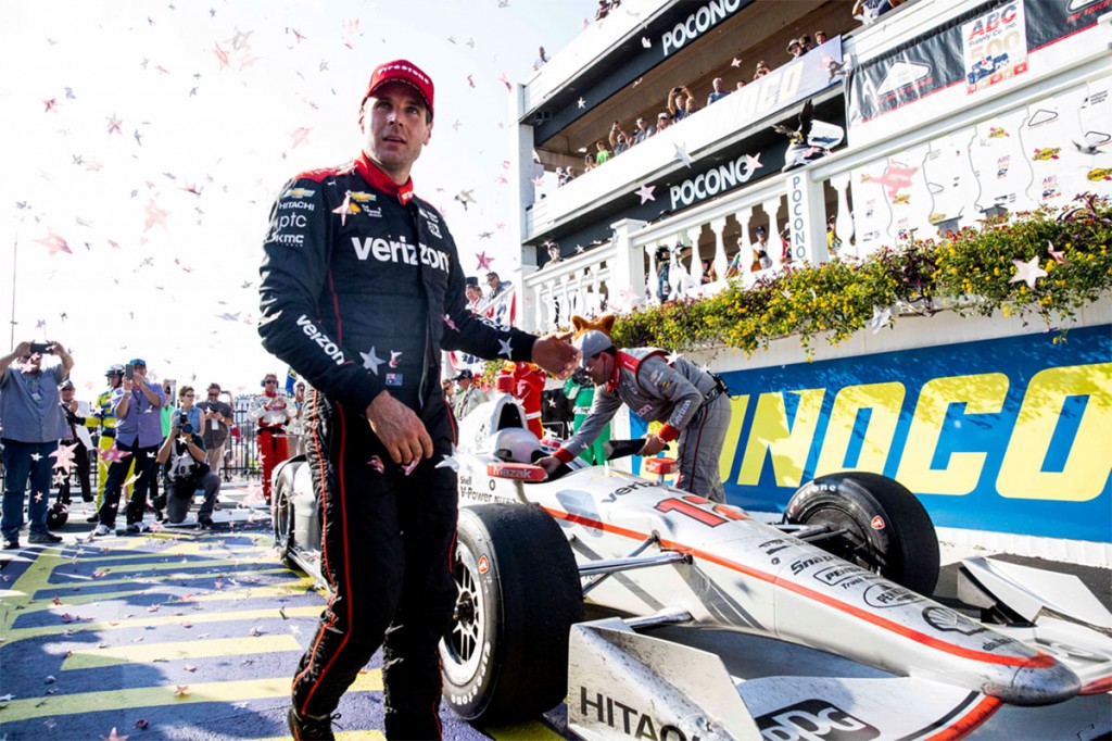 Winner of the race Will Power. Winner of the race Will Power.