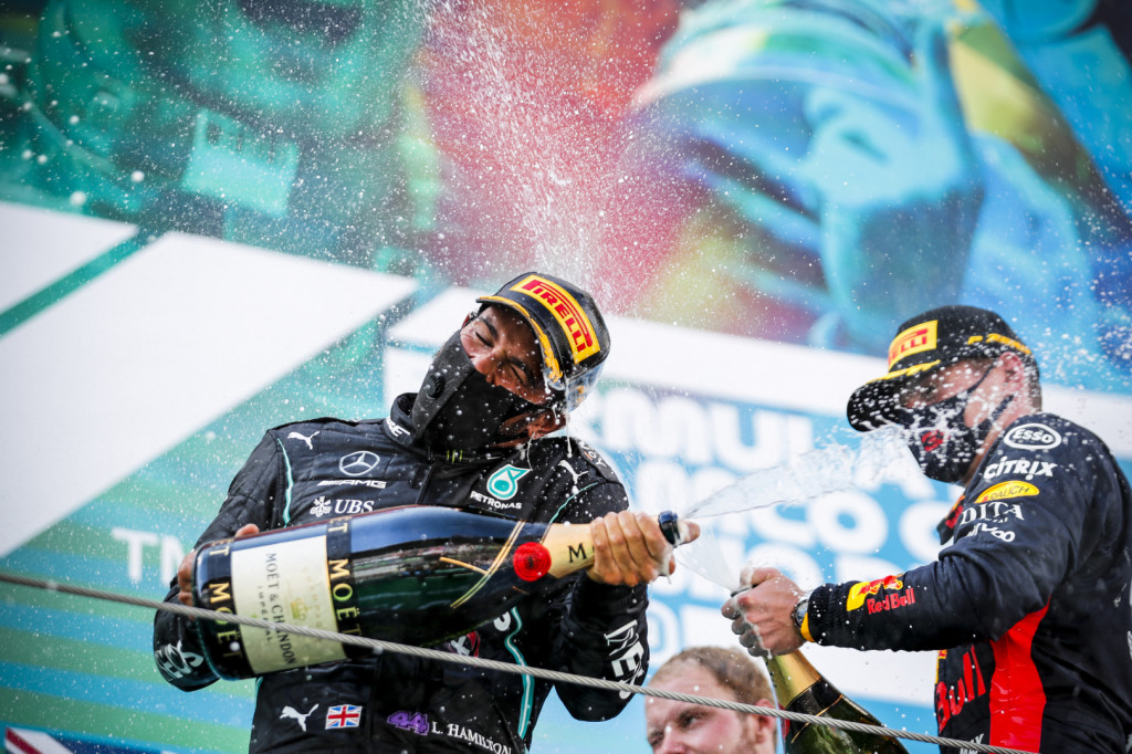 Lewis Hamilton extended his lead at the top of the drivers’ championship with a commanding performance at the Spanish Grand Prix. Max Verstappen finished second, while Valtteri Bottas completed the top three. Lewis Hamilton extended his lead at the top of the drivers’ championship with a commanding performance at the Spanish Grand Prix. Max Verstappen finished second, while Valtteri Bottas completed the top three.