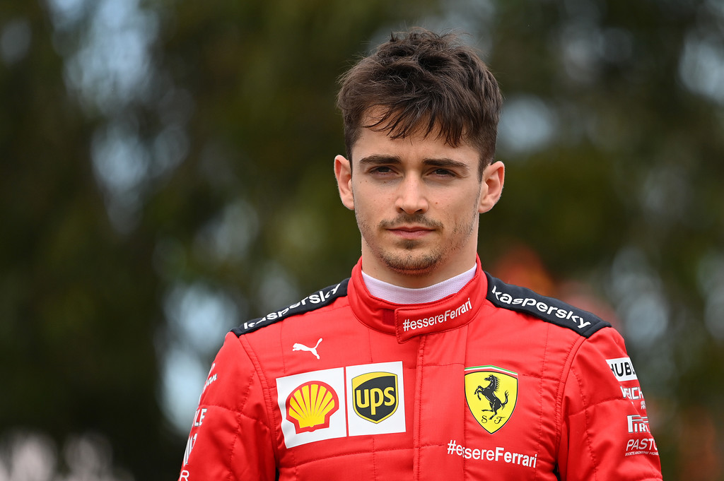Charles Leclerc of Monaco and Ferrari looks on in the Paddock during previews ahead of the F1 Grand Prix of Australia at Melbourne Grand Prix Circuit on March 12, 2020 in Melbourne, Australia. Charles Leclerc of Monaco and Ferrari looks on in the Paddock during previews ahead of the F1 Grand Prix of Australia at Melbourne Grand Prix Circuit on March 12, 2020 in Melbourne, Australia.