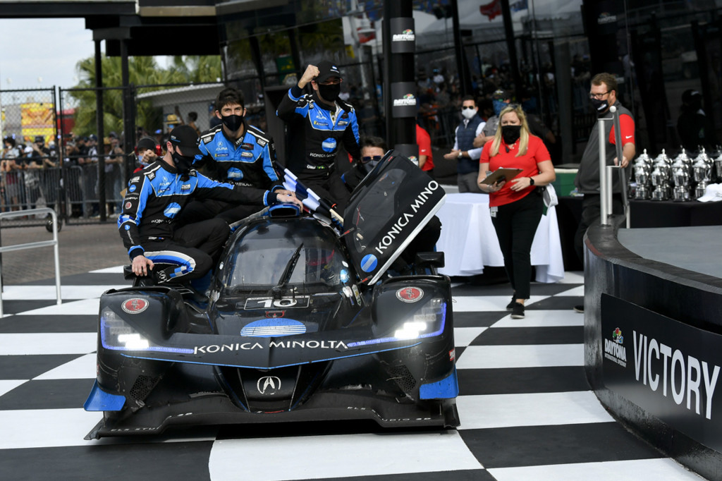No. 10 Wayne Taylor Racing Acura ARX-05 DPi at the 2021 24 Hours of Daytona. No. 10 Wayne Taylor Racing Acura ARX-05 DPi at the 2021 24 Hours of Daytona.